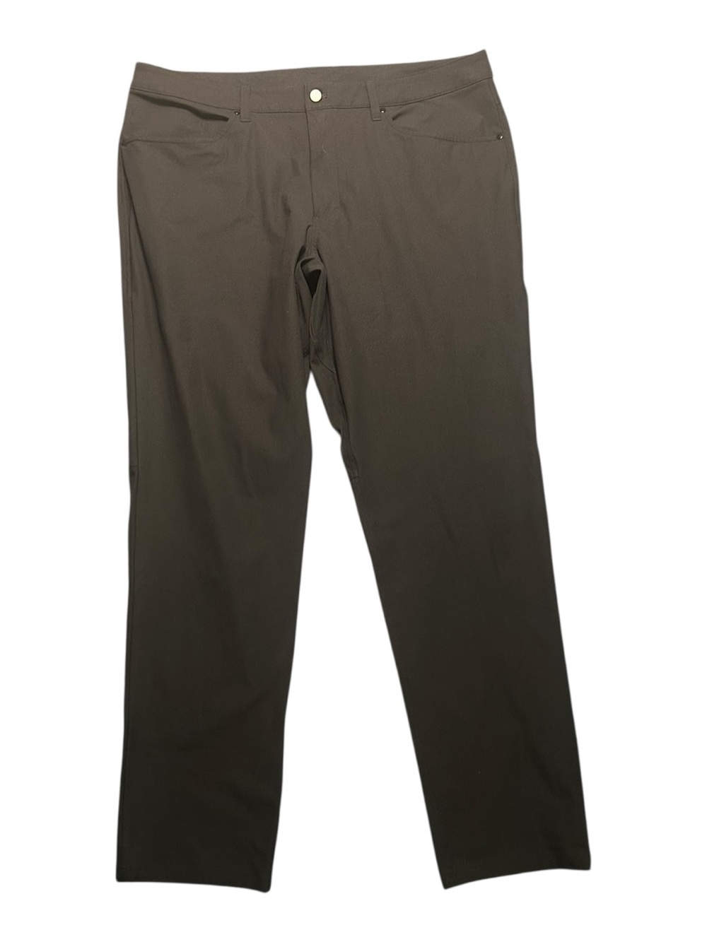 Lululemon ABC Pants Mens 38x34 Black Chino Classic Fit Warpstreme 5 Pocket